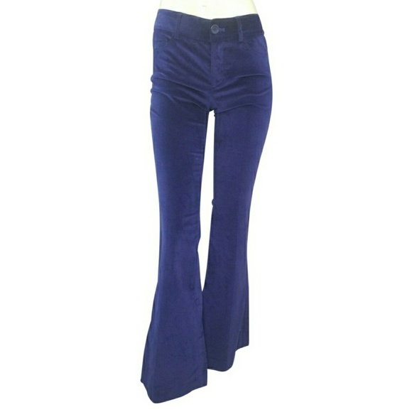 SOLD Theory Velvet Verachi Bell Flare Pants - Picture 2 of 8